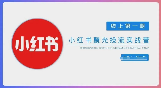 小红书聚光陪跑第一期,教你从0到1玩转小红书聚光投流,搭建小红书付费投流团队,更快的见到效果-九一好资源