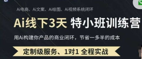 AI实操培训第20-21期线下，0基础保姆级教程，3月最新整理，企业获客、降本增效、打造超级个体-九一好资源