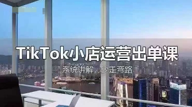 TikTok小店运营出单课,从开店选品、运营出单、发货回款,进行全流程讲解-九一好资源