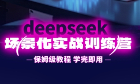 DeepSeek场景化实战训练营,保姆级教程,学完即用,手把手教你用DeepSeek提升效率-九一好资源